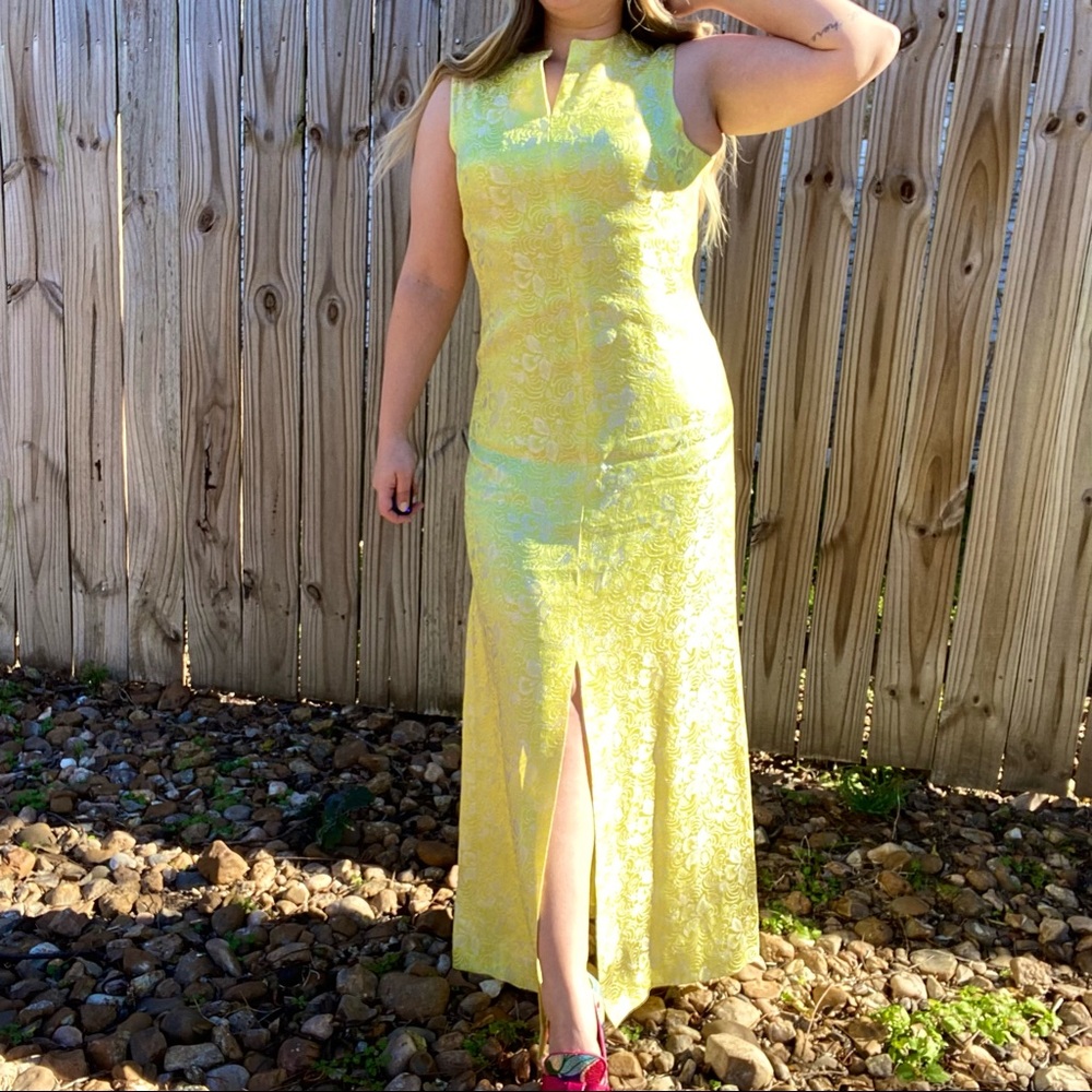 Vintage Canary Yellow Dress